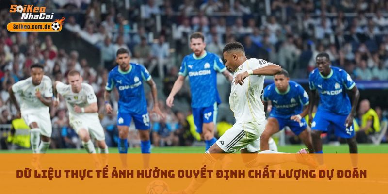 Dữ liệu thực tế ảnh hưởng quyết định chất lượng dự đoán Dữ liệu thực tế ảnh hưởng quyết định chất lượng dự đoán