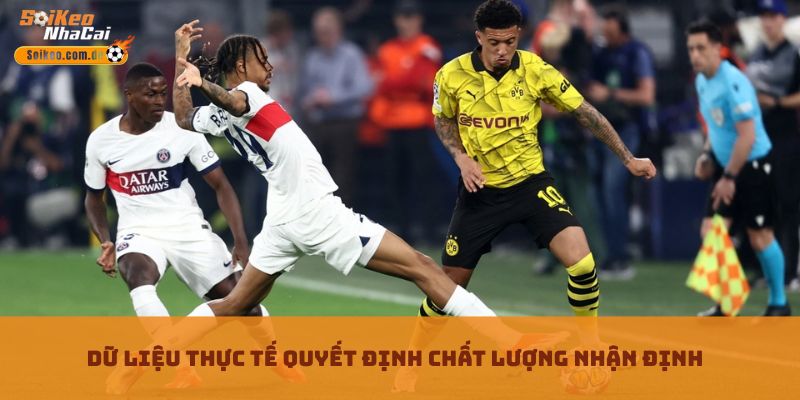 Dữ liệu thực tế quyết định chất lượng nhận định Dữ liệu thực tế quyết định chất lượng nhận định