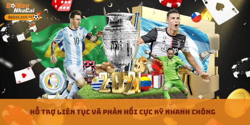 Hỗ trợ liên tục và phản hồi cực kỳ nhanh chóng Hỗ trợ liên tục và phản hồi cực kỳ nhanh chóng